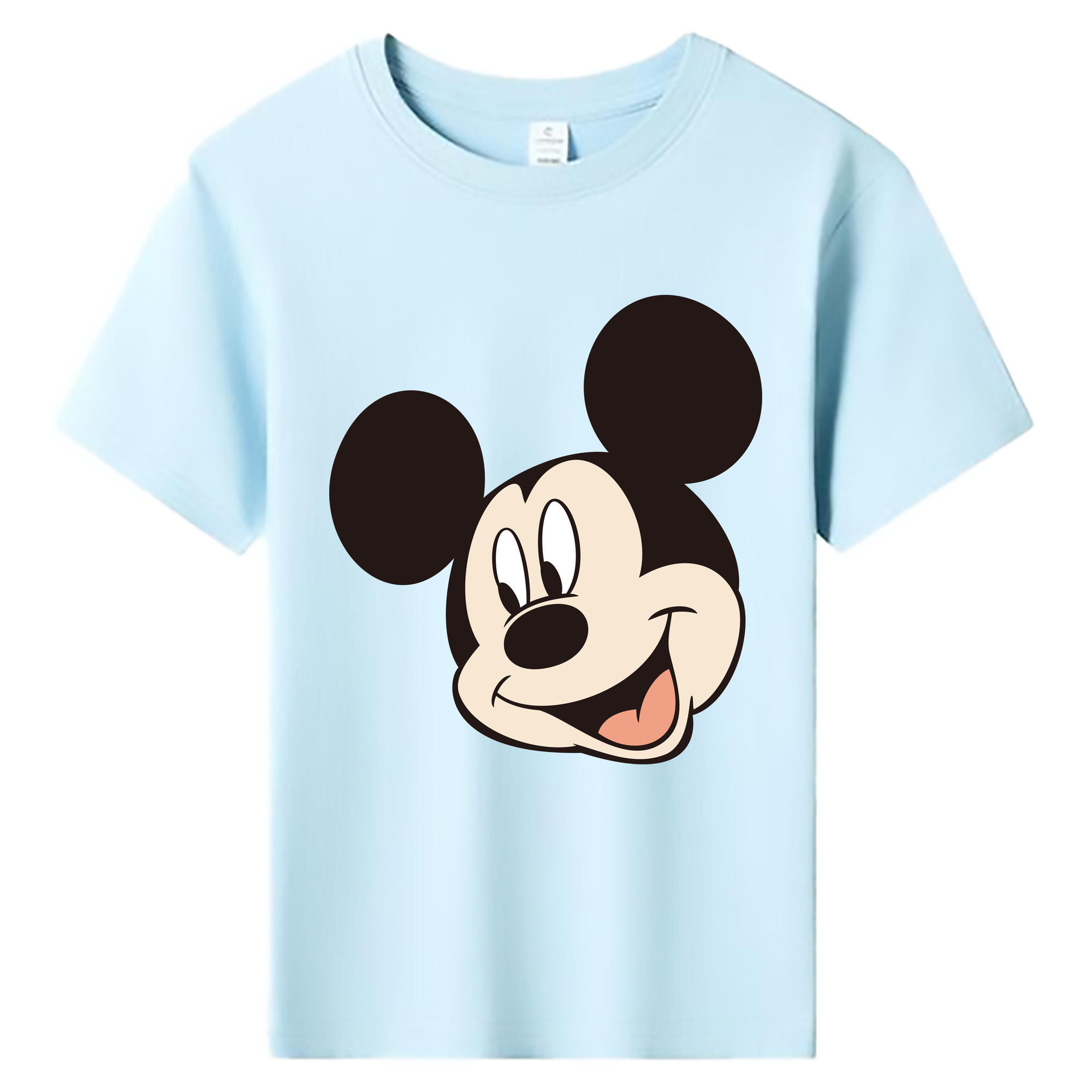 ミッキーマウス Mickey Mouse 綿100％キッズTシャツ（フロントプリント）